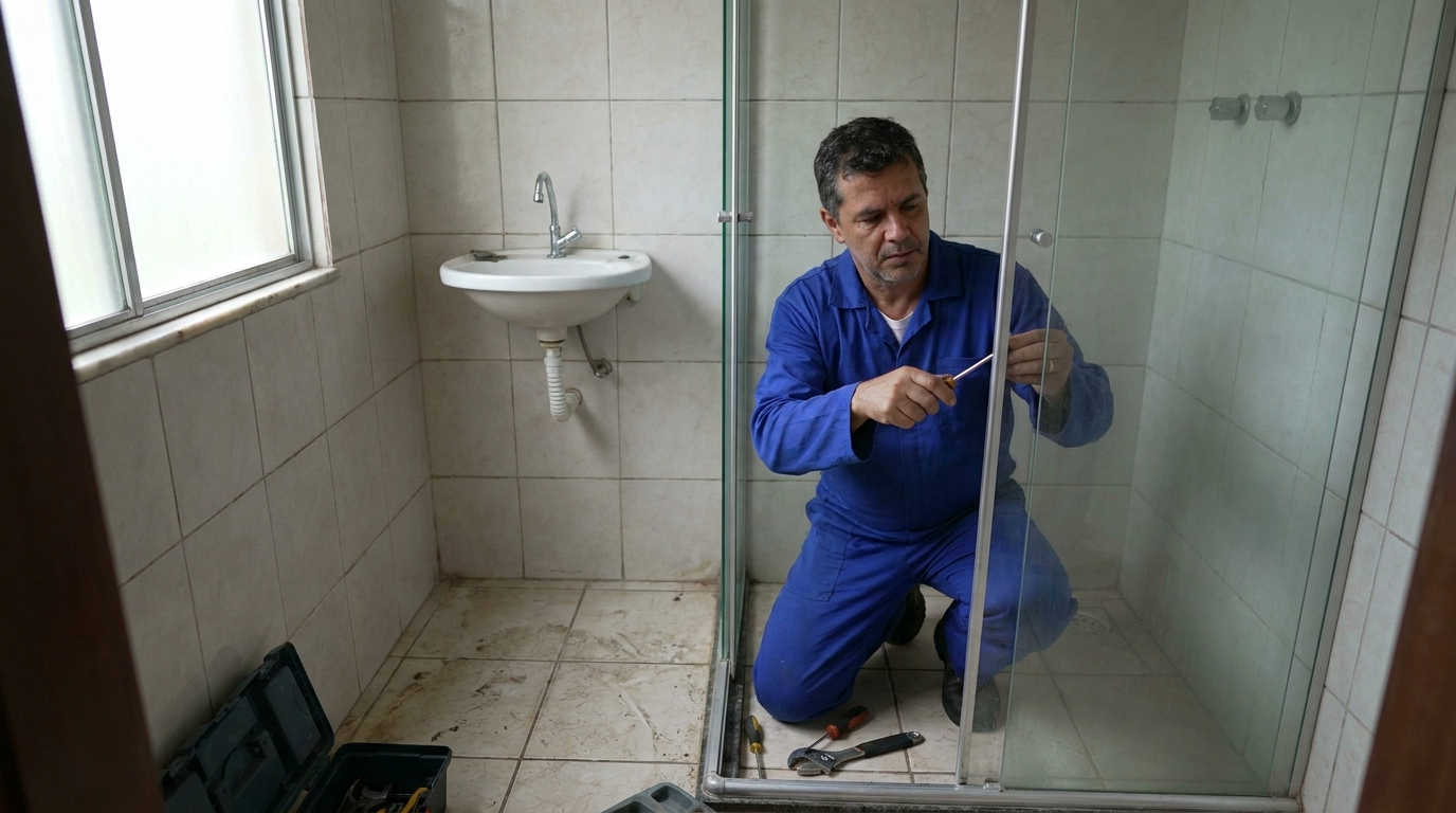 Troca de Roldanas e Trilhos na Morada da Lua, Campos dos Goytacazes‑RJ